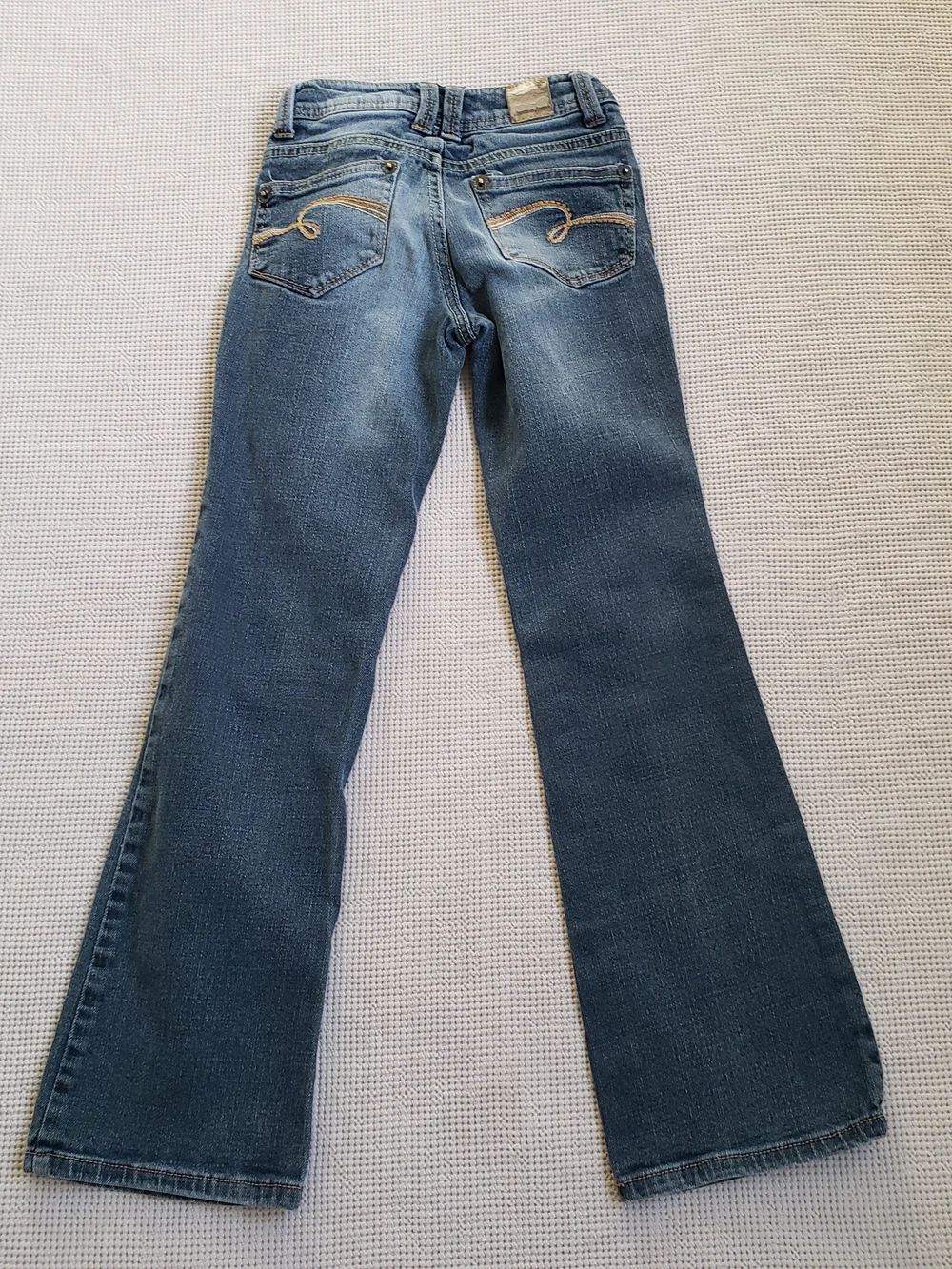 Justice Girls ‎ Size 8S Blue Flared Jeans Cotton blend